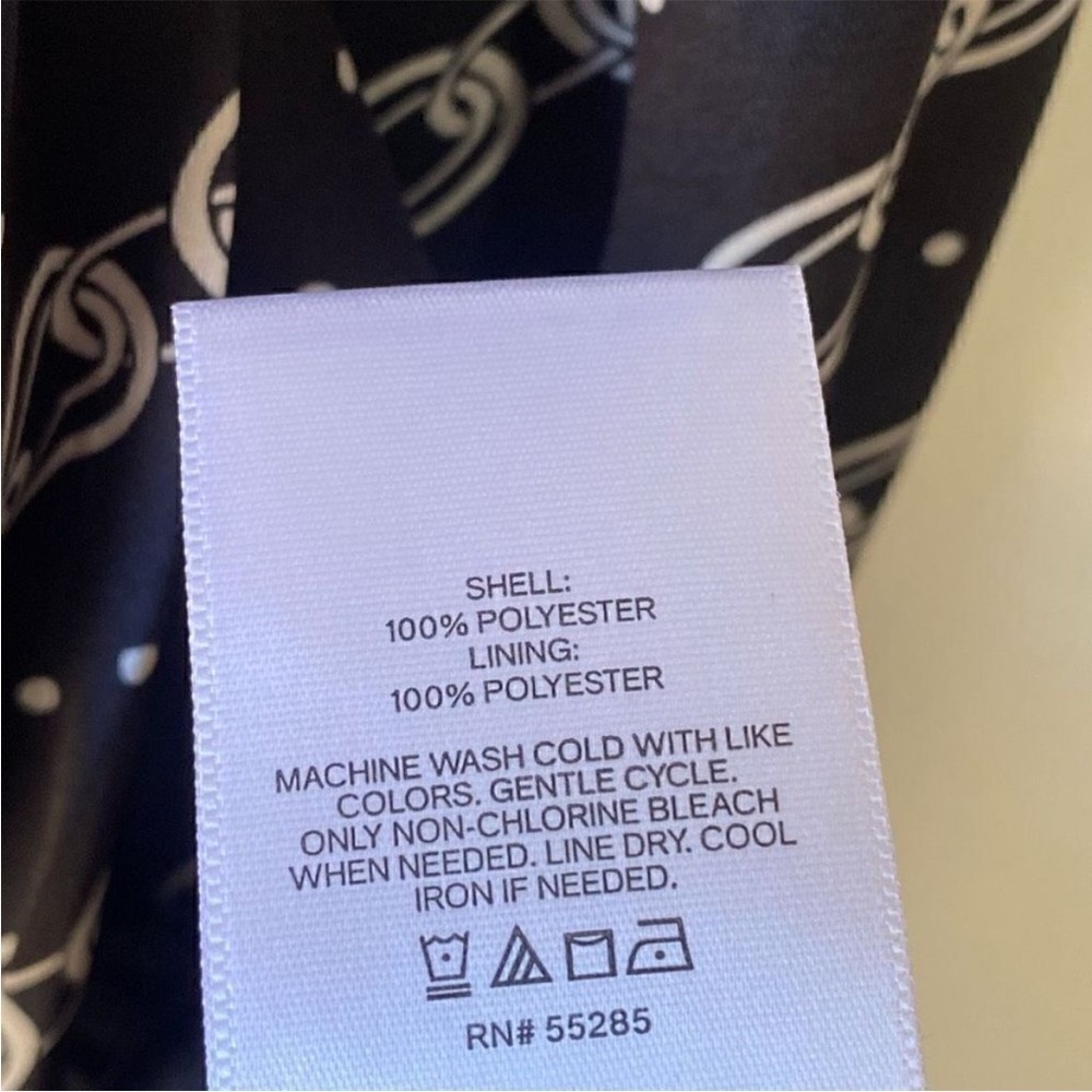 Express Chain Link Printed Slip Dress. - Picture 7 of 8